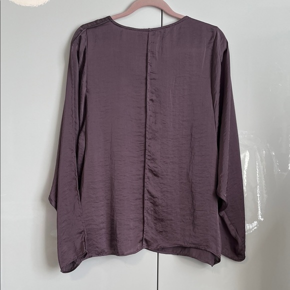 Danier NWOT Deep Purple Women's PAYNE Blouse, Size S - Picture 5 of 8